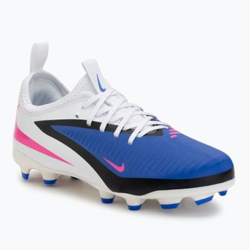Vaikiški futbolo bateliai Nike Phantom 6 Low Academy FG/MG Jr racer blue/white/pink blast