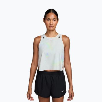 Moteriški bėgimo marškinėliai Nike AeroSwift Dri-Fit ADV Cropped Tank Top off white/black