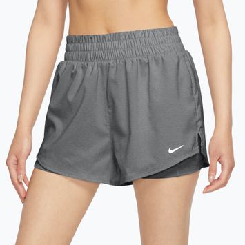 Moteriški šortai Nike One Dri-Fit High-Waisted 3" 2In1 smoke grey/heather/white