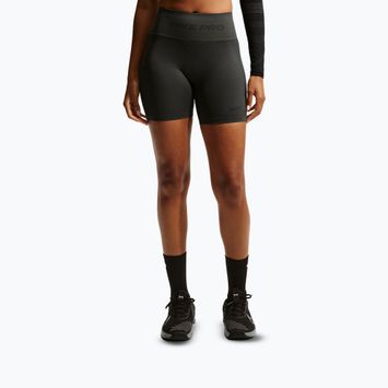 Moteriški šortai Nike Pro Seamless High-Waisted Biker 5" dark smoke grey
