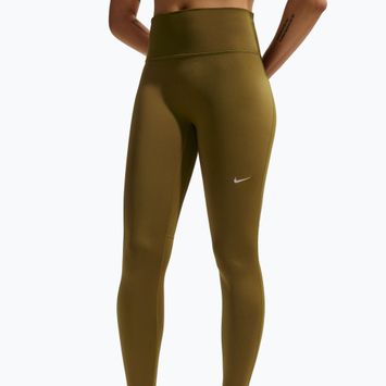 Moteriškos bėgimo tamprės Nike Tempo High-Waisted 7/8 olive flak
