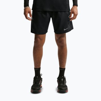Vyriški bėgimo šortai Nike Miler Dri-Fit Brief Lined7" black/black
