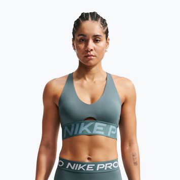 Treniruočių liemenėlė Nike Pro Sculpt Medium Support mineral slate/denim turquoise/white
