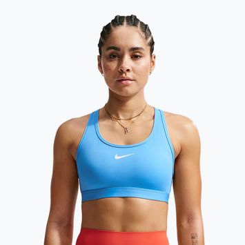 Treniruočių liemenėlė Nike Swoosh Medium Support university blue/white