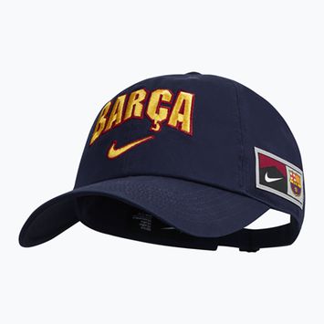 Kepuraitė su snapeliu vaikams Nike FC Barcelona Club Cotton blackened blue