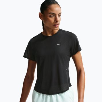 Moteriški bėgimo marškinėliai Nike Swift Breathe Dri-Fit black/photon dust/white