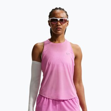 Moteriški bėgimo marškinėliai Nike Swift Breathe Dri-Fit light magenta/photon dust