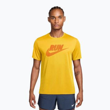 Vyriški bėgimo marškinėliai Nike Miler Dri-Fit UV laser orange/total orange