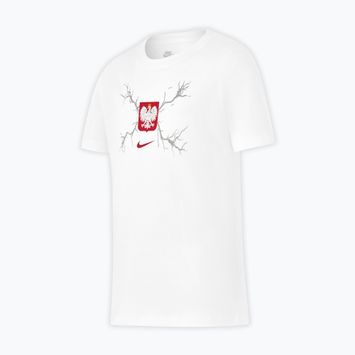 Vaikiški futbolo marškinėliai Nike Graphic Poland balti