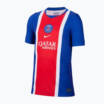 Vaikiški futbolo marškinėliai Nike Paris Saint-Germain Dri-Fit Stadium Home old royal/white/university red/white