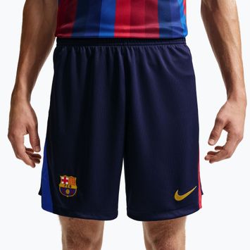 Vyriški futbolo šortai Nike FC Barcelona Dri-Fit Stadium Home blackened blue/mineral yellow