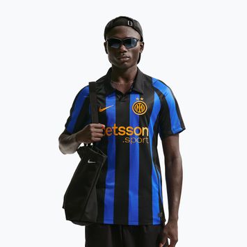 Vyriški futbolo marškinėliai Nike Inter Milan Dri-Fit Stadium Home lyon blue/black/university gold
