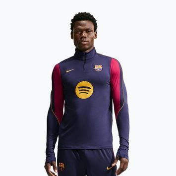 Vyriškas futbolo džemperis Nike FC Barcelona Strike Soccer Drill Top blackened blue/mineral yellow