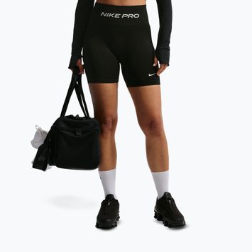 Moteriški treniruočių šortai Nike Pro Seamless High Waisted Biker 5" black/white