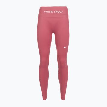 Moteriškos treniruočių tamprės Nike Pro Seamless High Waisted 7/8 peony/white