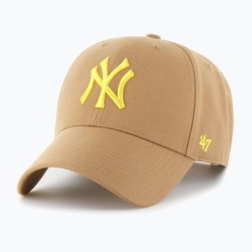 Kepuraitė su snapeliu 47 Brand MLB New York Yankees MVP camel