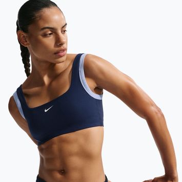 Treniruoklių liemenėlė Nike One Light Support midnight navy/aluminium/white