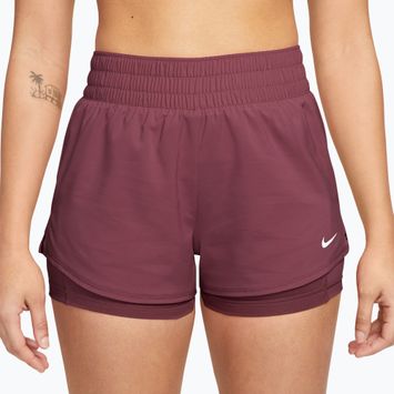 Moteriški treniruočių šortai Nike One pink smoke/white
