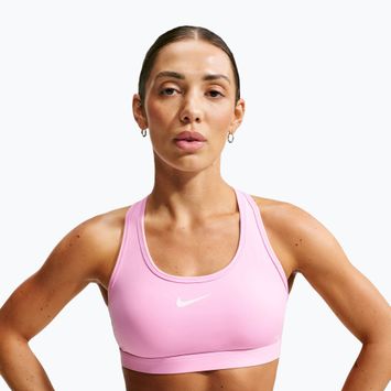 Sportinė liemenėlė Nike Swoosh pink rise/white