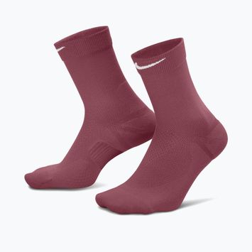 Kojinės Nike Run Midweight Crew pink smoke/pink rise/white