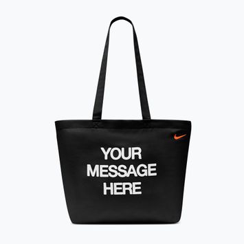 Krepšys Nike Heritage "Your Message Here" Tote 22 l black/white/safety orange