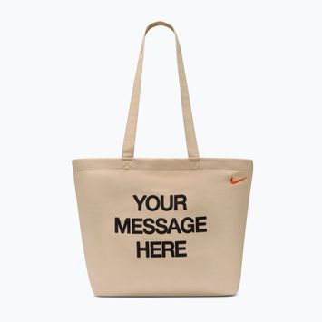 Krepšys Nike Heritage "Your Message Here" Tote 22 l oatmeal/safety orange/safety orange