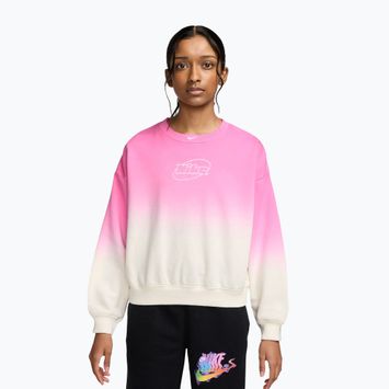 Vaikiškas džemperis Nike Sportswear Studio sail/playful pink/white