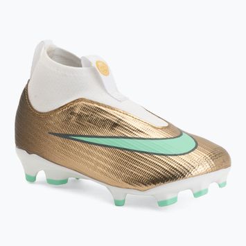 Vaikiški futbolo bateliai Nike Jr. Mercurial Superfly 11 Academy "Kylian Mbappé" metallic gold/green glow