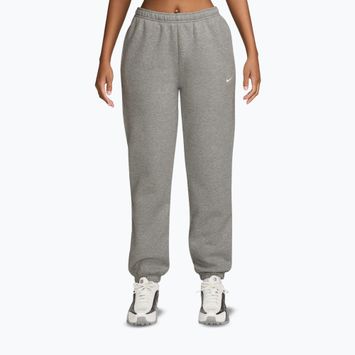 Moteriškos kelnės Nike Studio Fleece dark grey heather/sail