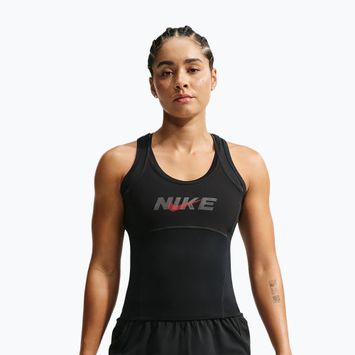 Moteriški treniruočių marškinėliai Nike One black/black/university red/white