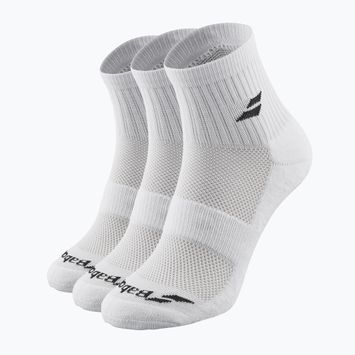 Kojinės Babolat Quarter 3 Pack white/white