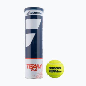 Babolat Team Clay teniso kamuoliukai 4 vnt. geltoni 502080