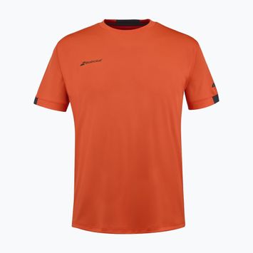 Vyriški marškinėliai Babolat Play Crew Neck fiesta red