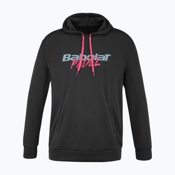 Vyriškas teniso džemperis Babolat Padel Hood Sweat black/black
