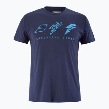 Vyriški marškiniai Babolat Drive Cotton drive heritage blue