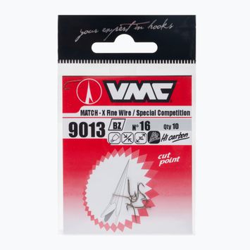 VMC Crystal X Fine Wire spiningo kabliukai 10 vnt. rudos spalvos 9013BZ