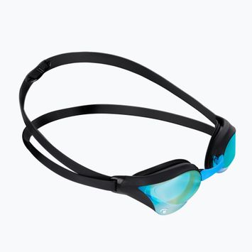 Arena plaukimo akiniai Cobra Core Swipe Mirror aqua/juoda