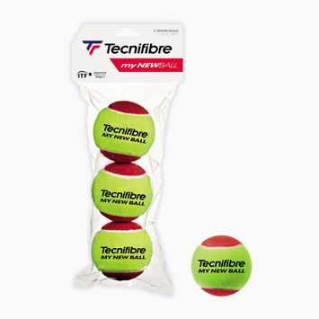Vaikiškų teniso kamuoliukai Tecnifibre My New Ball 3 vnt. red