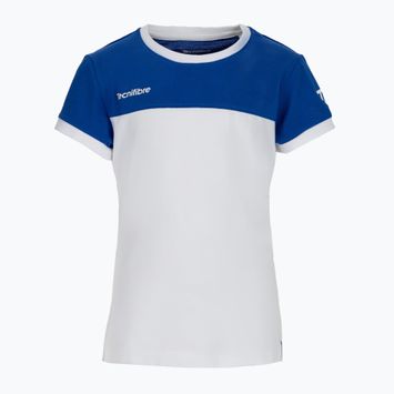 Tecnifibre Stretch baltos ir mėlynos spalvos vaikiški teniso marškinėliai 22LAF1 F1