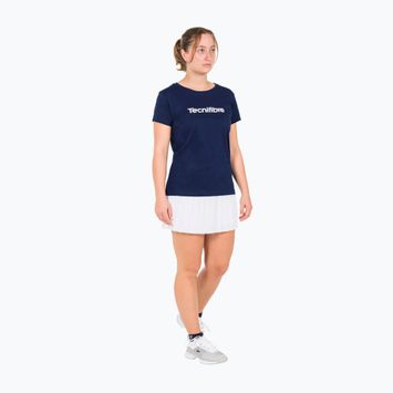 Moteriški teniso marškinėliai Tecnifibre Team Cotton Tee navy blue 22WCOTEM34