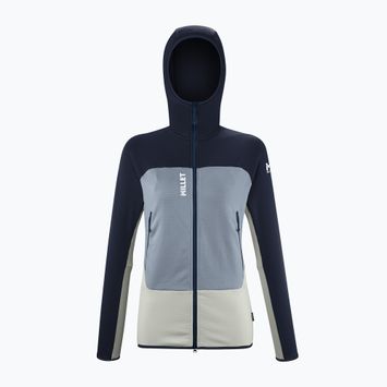 Moteriškas džemperis Millet Fusion Grid Hoodie foggy dew/saphir