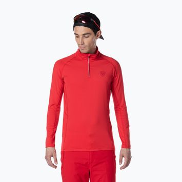 Vyriškas sportinis raudonas sportinis džemperis Rossignol Classique 1/2 Zip