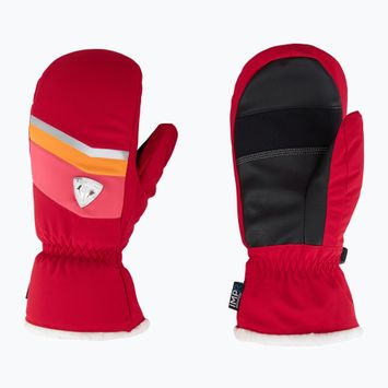 Moteriškos slidininkų pirštinės Rossignol New Piste M ruby red