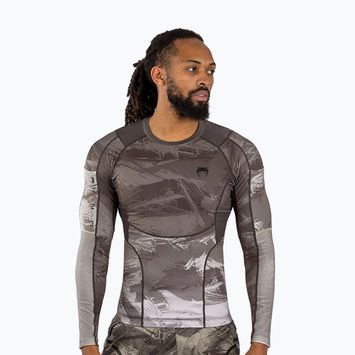 Vyriški marškinėliai ilgomis rankovėmis Venum Electron 3.0 Rashguard sand