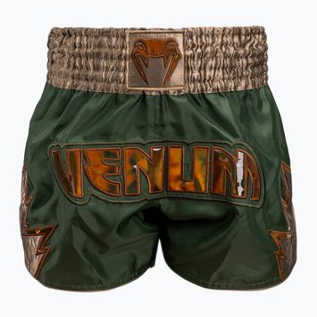 Vyriški treniruočių šortai Venum Inferno Muay Thai khaki/bronze