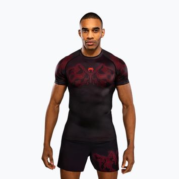 Vyrų rashguard Venum Spectre juoda/raudona