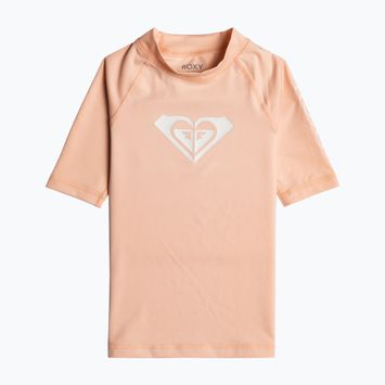 ROXY "Whole Hearted" atogrąžų persikų spalvos vaikiški maudymosi marškinėliai