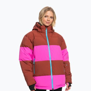 Moteriška snieglenčių striukė ROXY X Rowley Block Puffer burnt henna