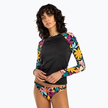 Moteriški plaukimo marškinėliai ilgomis rankovėmis Billabong Surf Capsule night tropical