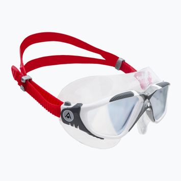 Aquasphere Vista baltos/raudonos/raudonos spalvos vaivorykštinė plaukimo kaukė MS5050906LMI